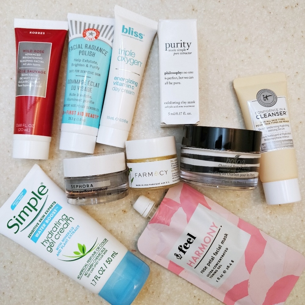 NEW - Bundle of 10 Deluxe Sized Skincare Products